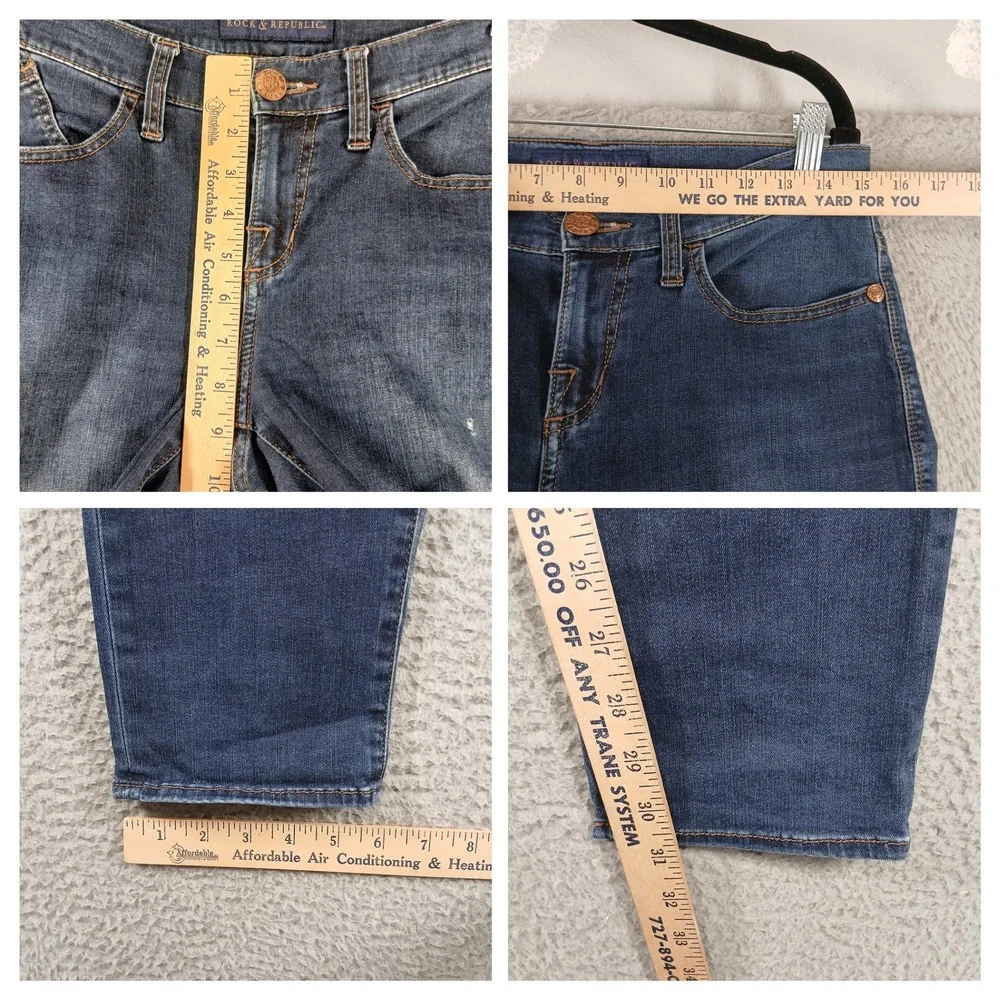 Rock & Republic‎ Berlin Skinny Medium Wash Stretch Jeans 8